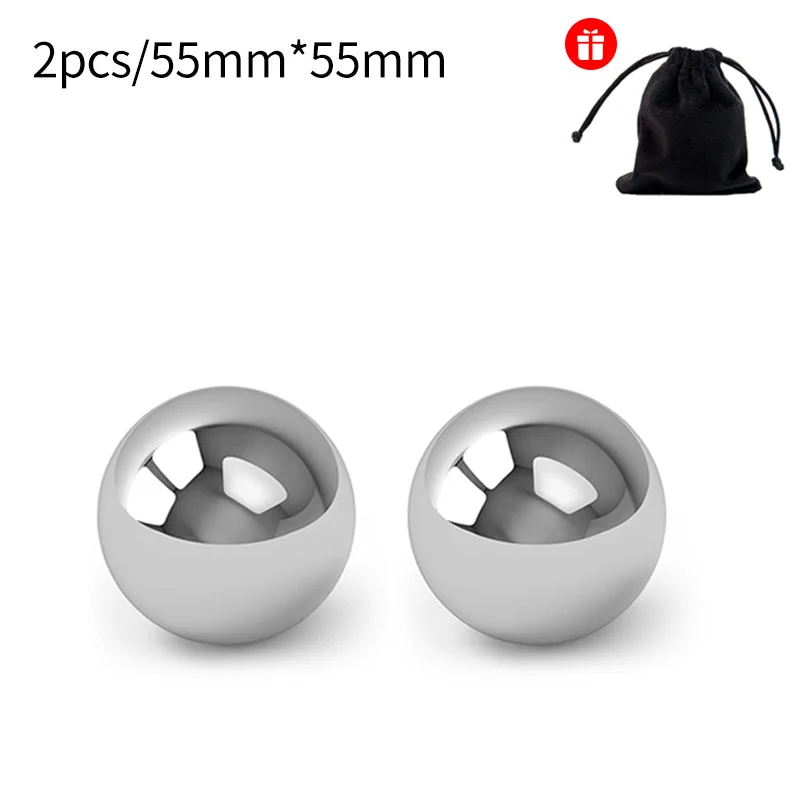 2pcs 55mm silvery