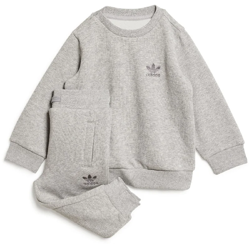 adidas Originals Medium Grey Heather Trefoil Sweat Set