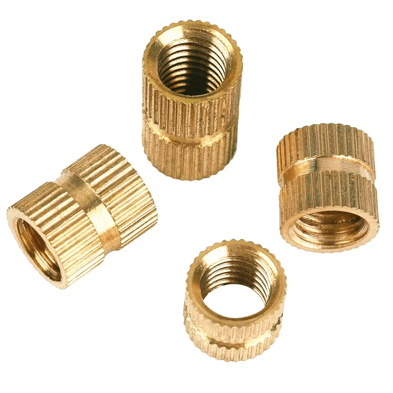 Suleve M4BN1 170Pcs M4 Brass Cylinder Knurled Nut Threaded round Insert Embedded Nuts Assortment Set