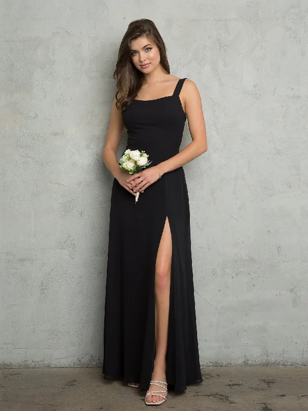 Eva Fashion 3485 Bridesmaids Long Slit Formal Dress