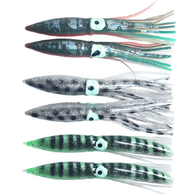 ZANLURE 2Pcs/Set 11Cm 5G Octopus Artificial Soft Bait Long Shot Squid Pesca Bait Sea Fishing Lure