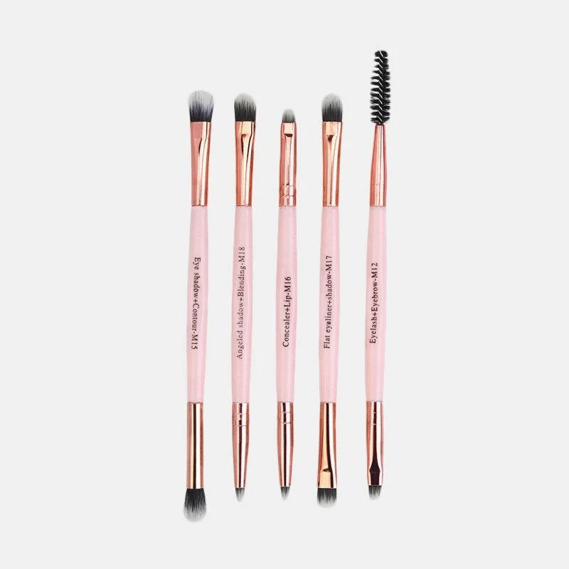 5pcs Makeup Brushes Set Eye Shadow Blending Eyeliner Eyelash Eyebrow Lip Make up Brushes Professional Cosmetic Brushes Set