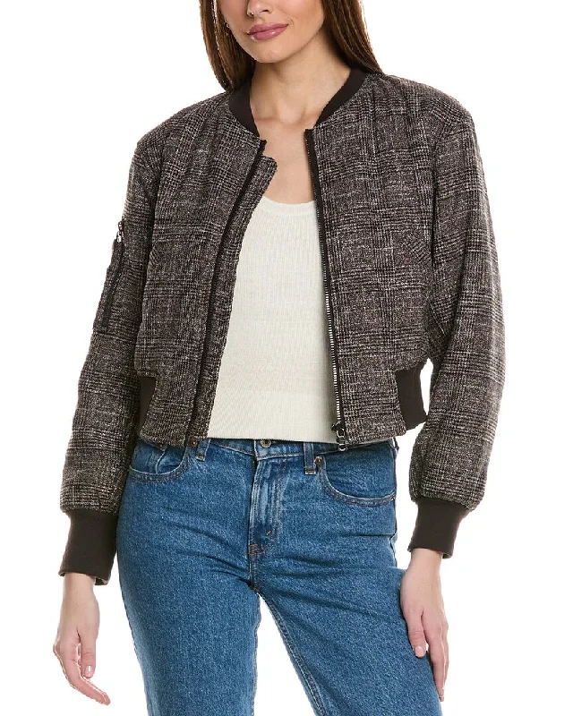 Kenneth Cole Cropped Bomber Jacket