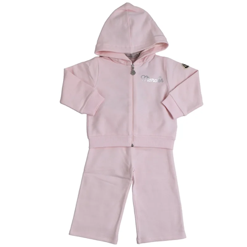 Moncler Sweatset Clothing Ensemble Pink