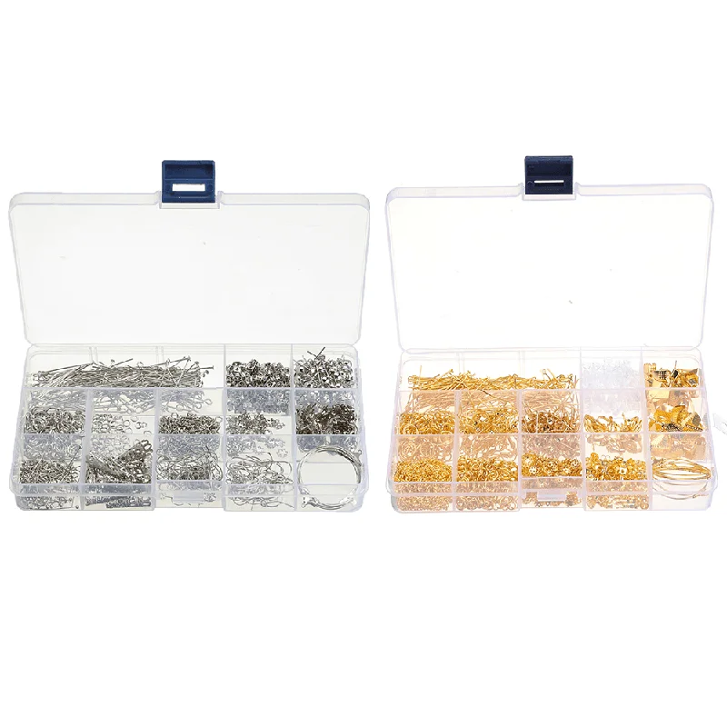 660Pcs/Set Jewelry Making Kit DIY Earring Findings Hook Pins Mixed Handcraft Accessories