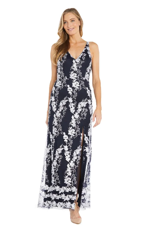 R&M Richards 6180 Floral Long Print Formal Dress