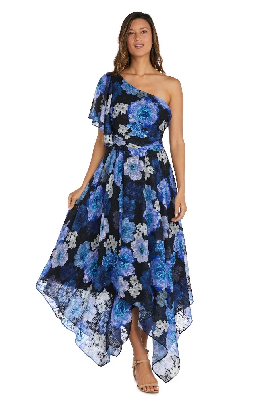 Nightway 22166P High Low Floral Petite Formal Dress