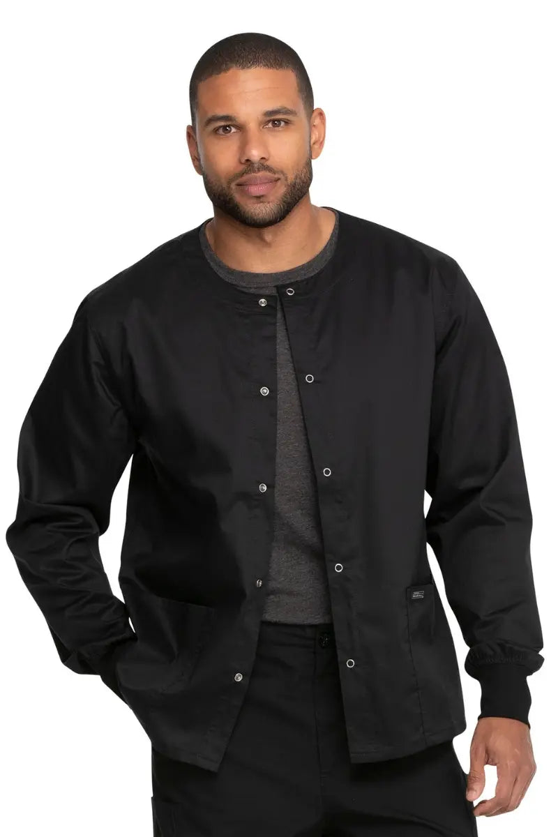 Dickies Industrial Unisex Warm-up Scrub Jacket | Black