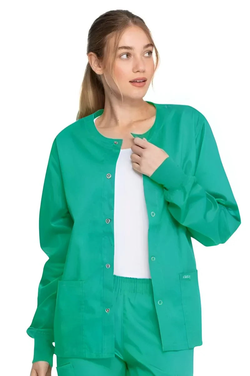 Dickies Industrial Unisex Warm-up Scrub Jacket | Surgical Green