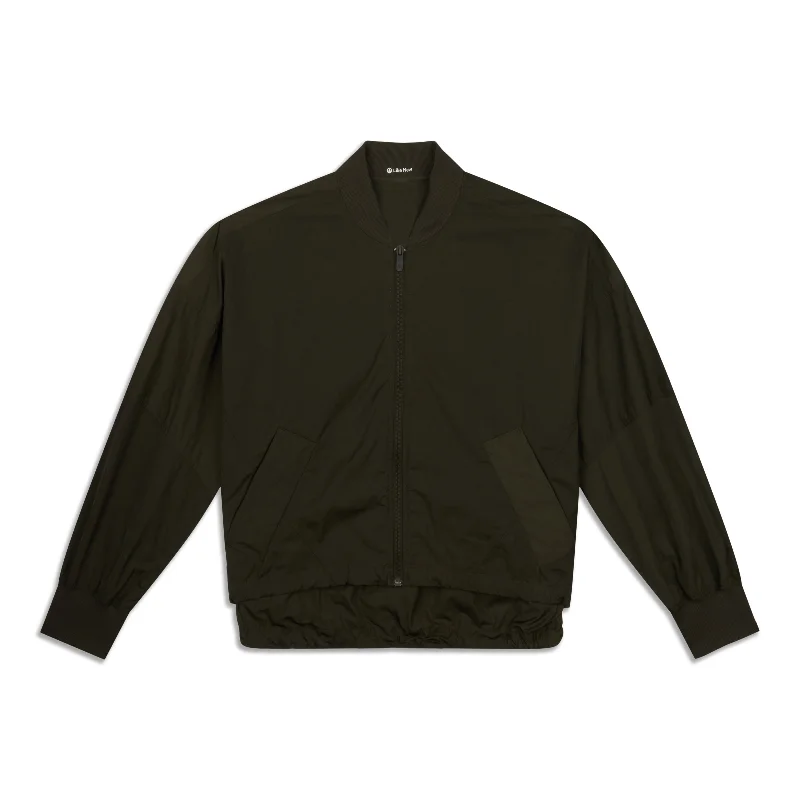 Lightweight Hem-Cinch Bomber Jacket - Resale