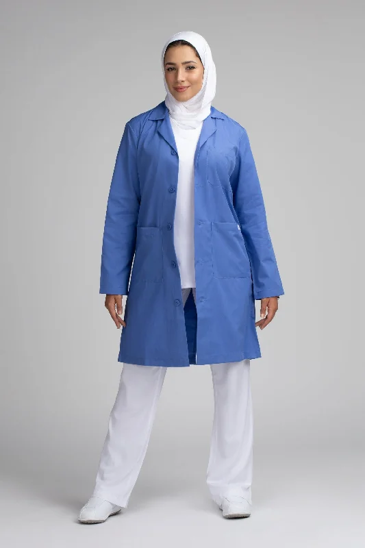 Unisex Long Jacket / Labcoat - SC 101C Ceil Blue