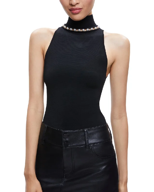 alice + olivia Annalee Mock Neck Sweater Tank