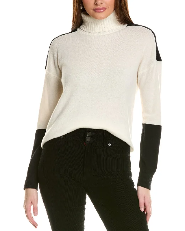 Amicale Cashmere Color Turtleneck Cashmere Sweater