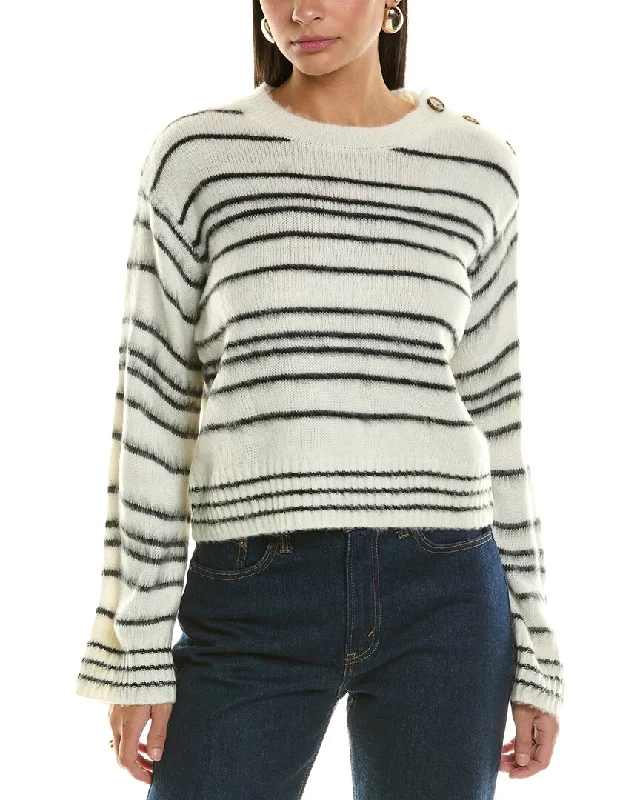 Bishop + Young Noelle Stripe Fuzzy Sweater