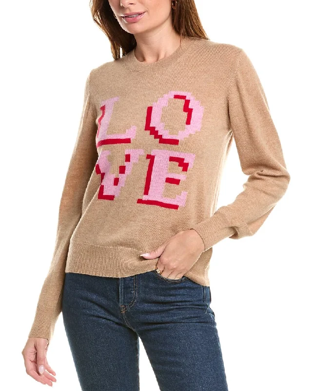 Brodie Cashmere Wool & Cashmere-Blend Pixel Love Jumper