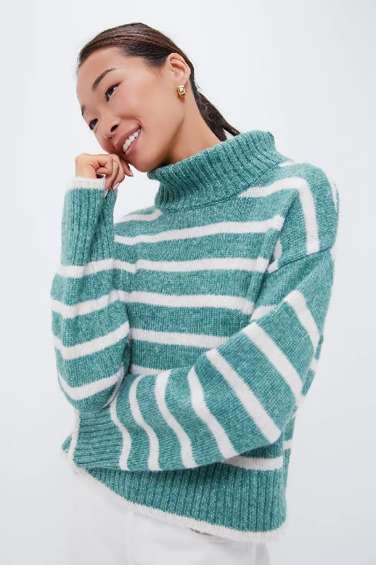 Palm Green Josephine Stripe Sweater