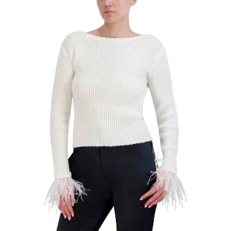 Womens Ribbed Knit Pullover Sweater