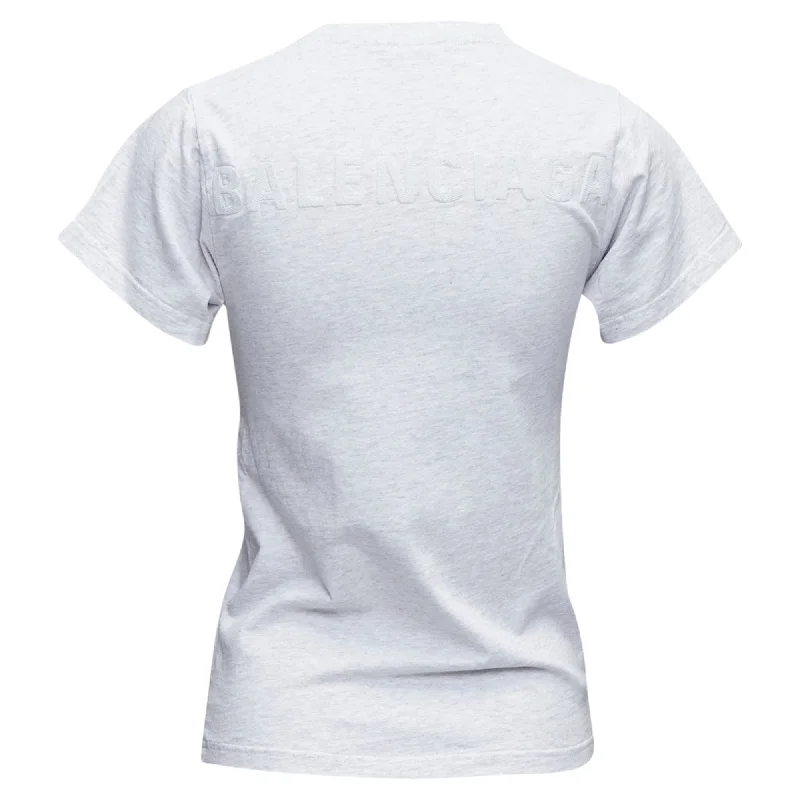 Balenciaga Demna Logo Embroidery Back Front Tshirt