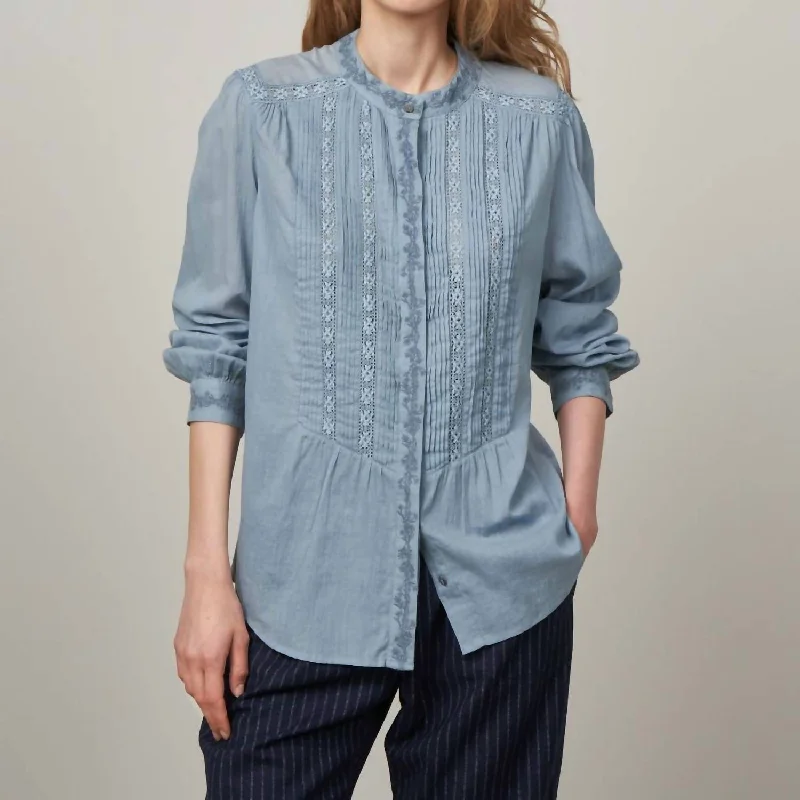 Conrad Woven Shirt In Ocean Blue