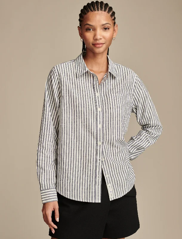 Lucky Brand Women's The Boyfriend Button-Down Shirt