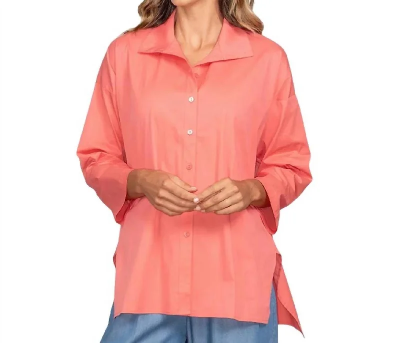 New Attitude Shirt In Coral