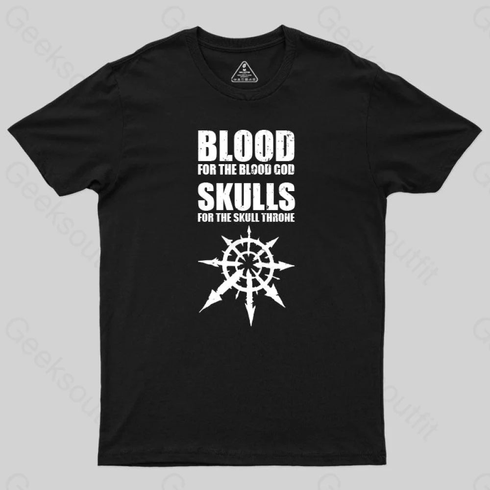 Blood God & Skull Throne-Warhammer 40K T-Shirt