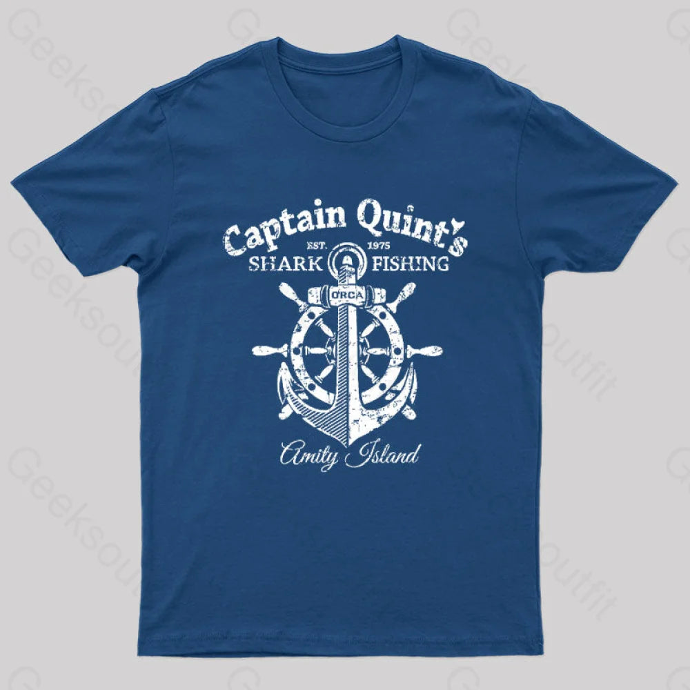 Captain Quint's Shark Fishing Geek T-Shirt