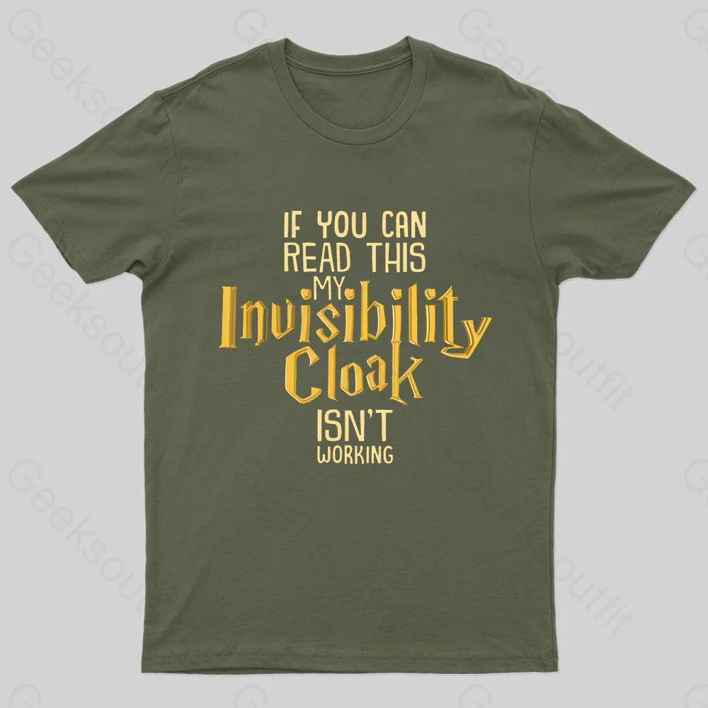 Invisibility Cloak Geek T-Shirt