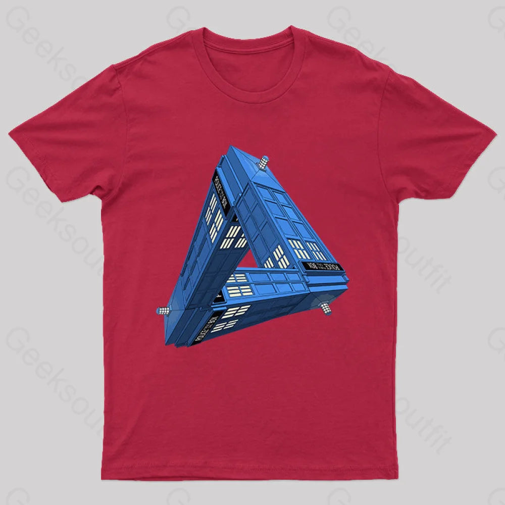 Paradoxical Space and Doctor Who Phone Box T-Shirt