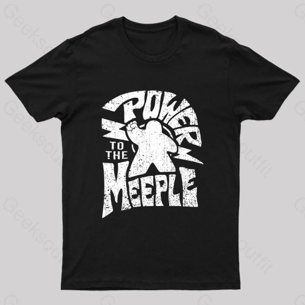 Power To The Meeple Nerd T-Shirt