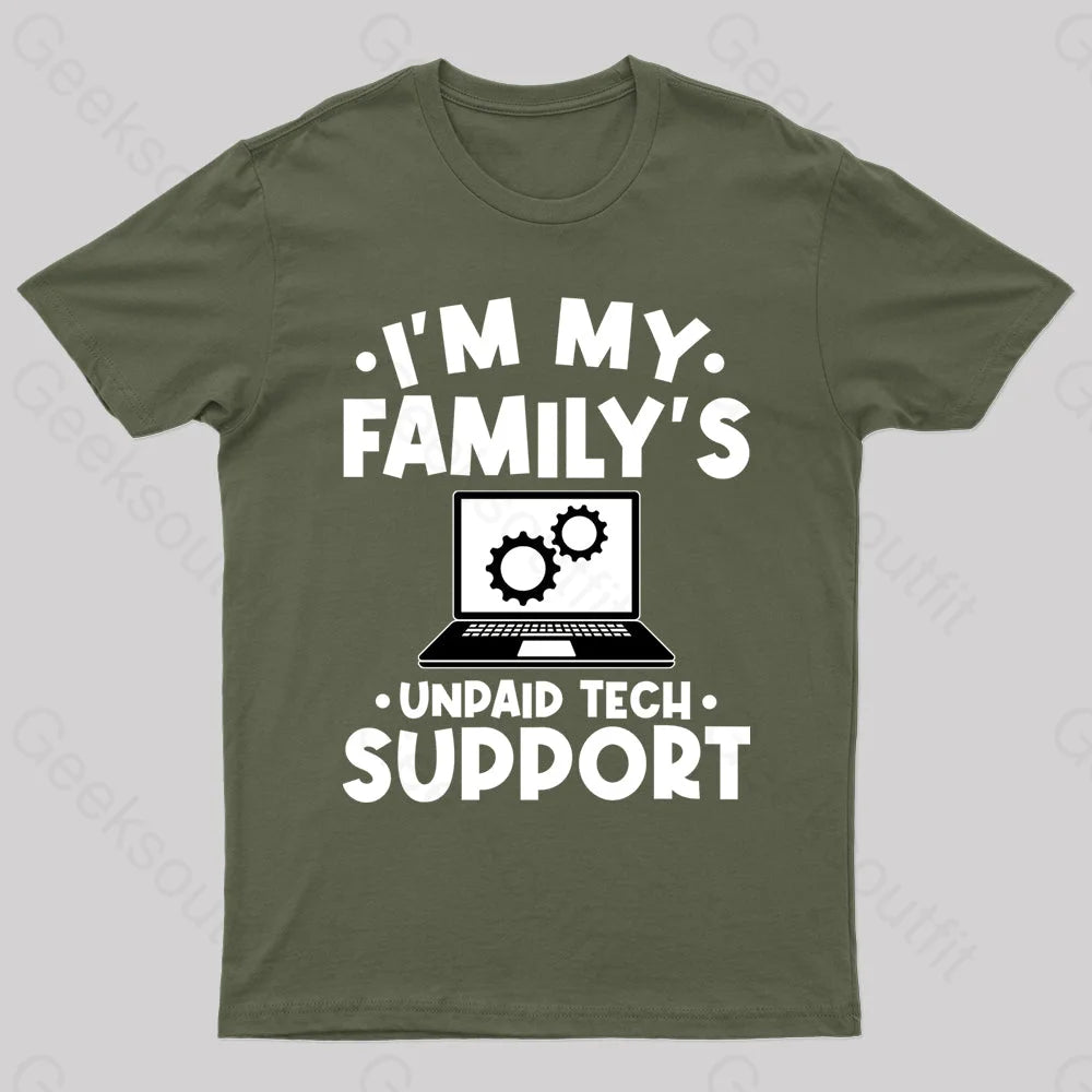 Unpaid Tech Support Geek T-Shirt