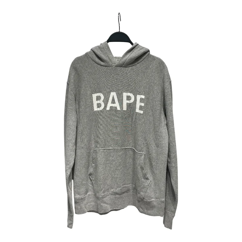 BAPE/Sweatshirt/S/Gray/Cotton/