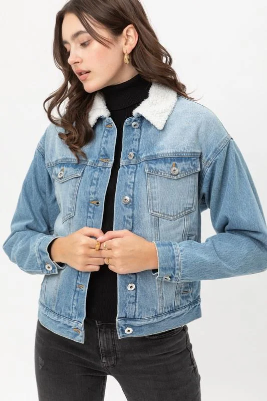 Alba, Denim jacket with warm lined