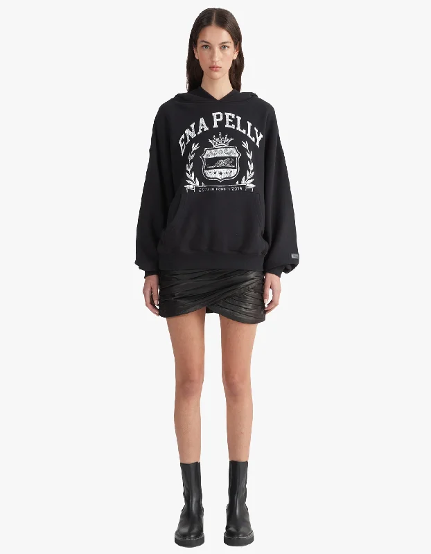 Elle X EP The Crawford Oversized Hoodie - Vintage Black