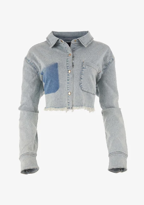 Ivy Cropped Denim Jacket