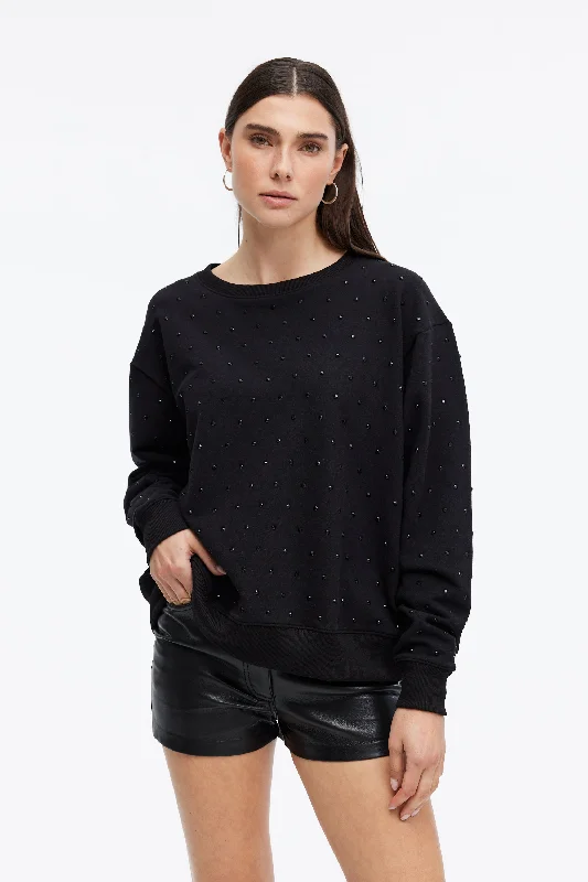 ANGELA ALL OVER STUDS SWEATSHIRT