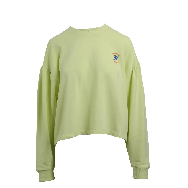 Opening Ceremony Dropped Shoulder Logo Sweatshirt - Yellow