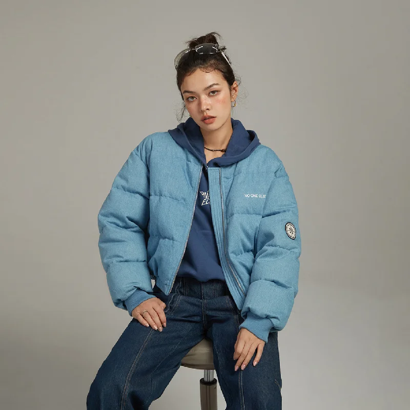 Duck Down Denim Padded Jacket