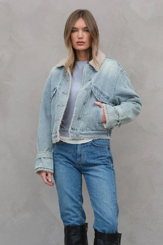 Sherpa Trucker Denim Jacket