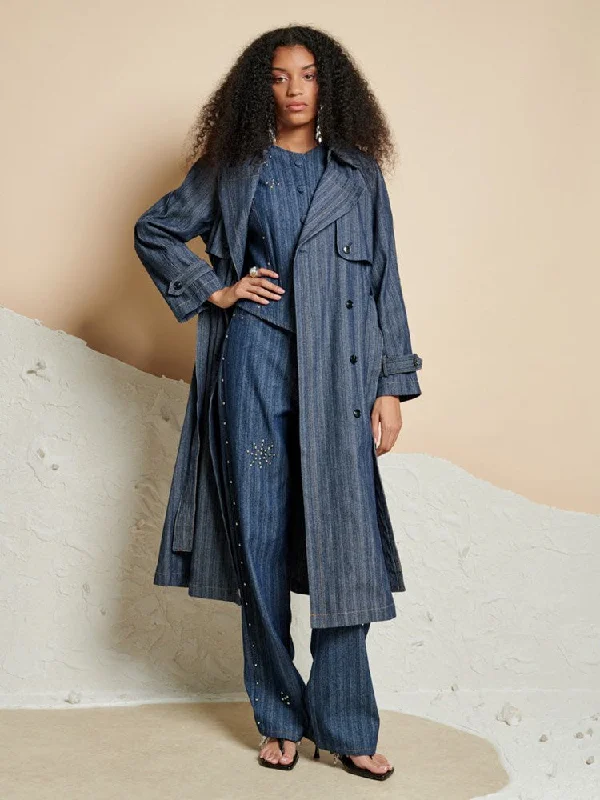 Blakely Denim Trench Coat