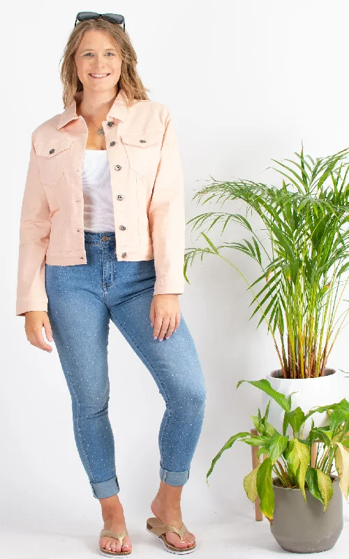 Denim Jacket | Baby Pink