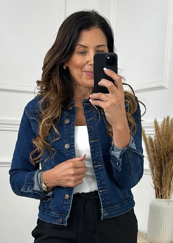 Sharon Dark Wash Denim Jacket