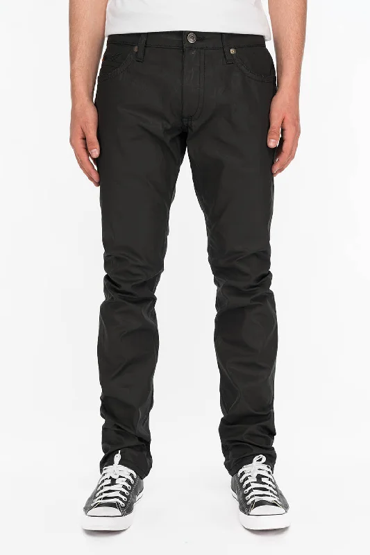 ROBINS MARLON JEANS IN BLACK WAX RAW DENIM