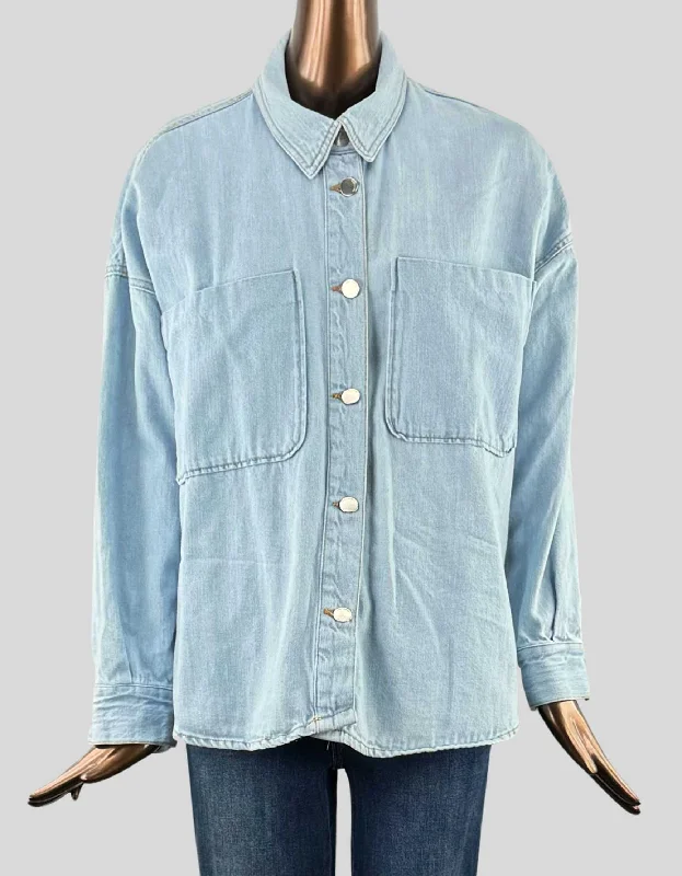 ZARA Denim Shirt Jacket - Large