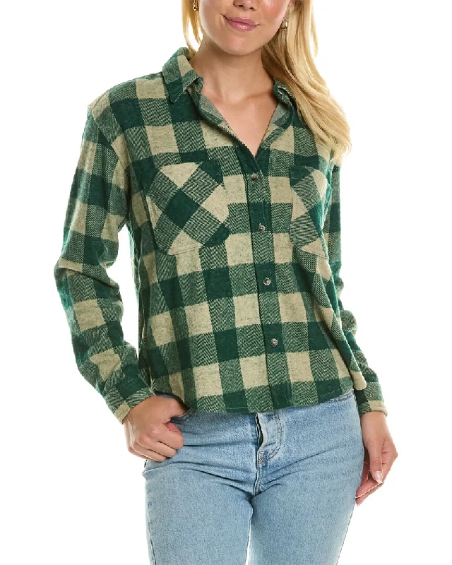 Beachlunchlounge Cropped Button Front Shirt Jack