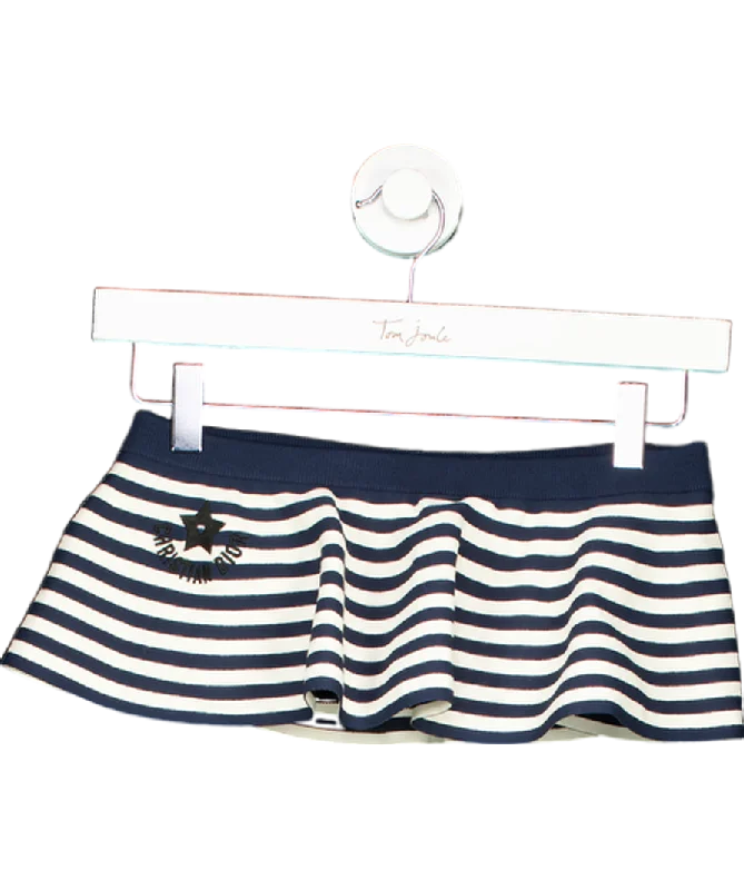 Christian Dior Blue Stripe Bandeau Top UK M