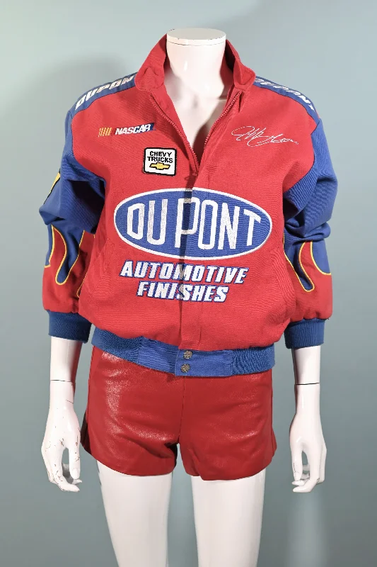 Vintage Dupont Nascar Cropped Jacket, Jeff Gordon + Patches M